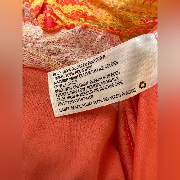 🧡 NWT! Orange Lettuce Trim Dress - Picture 4 of 6